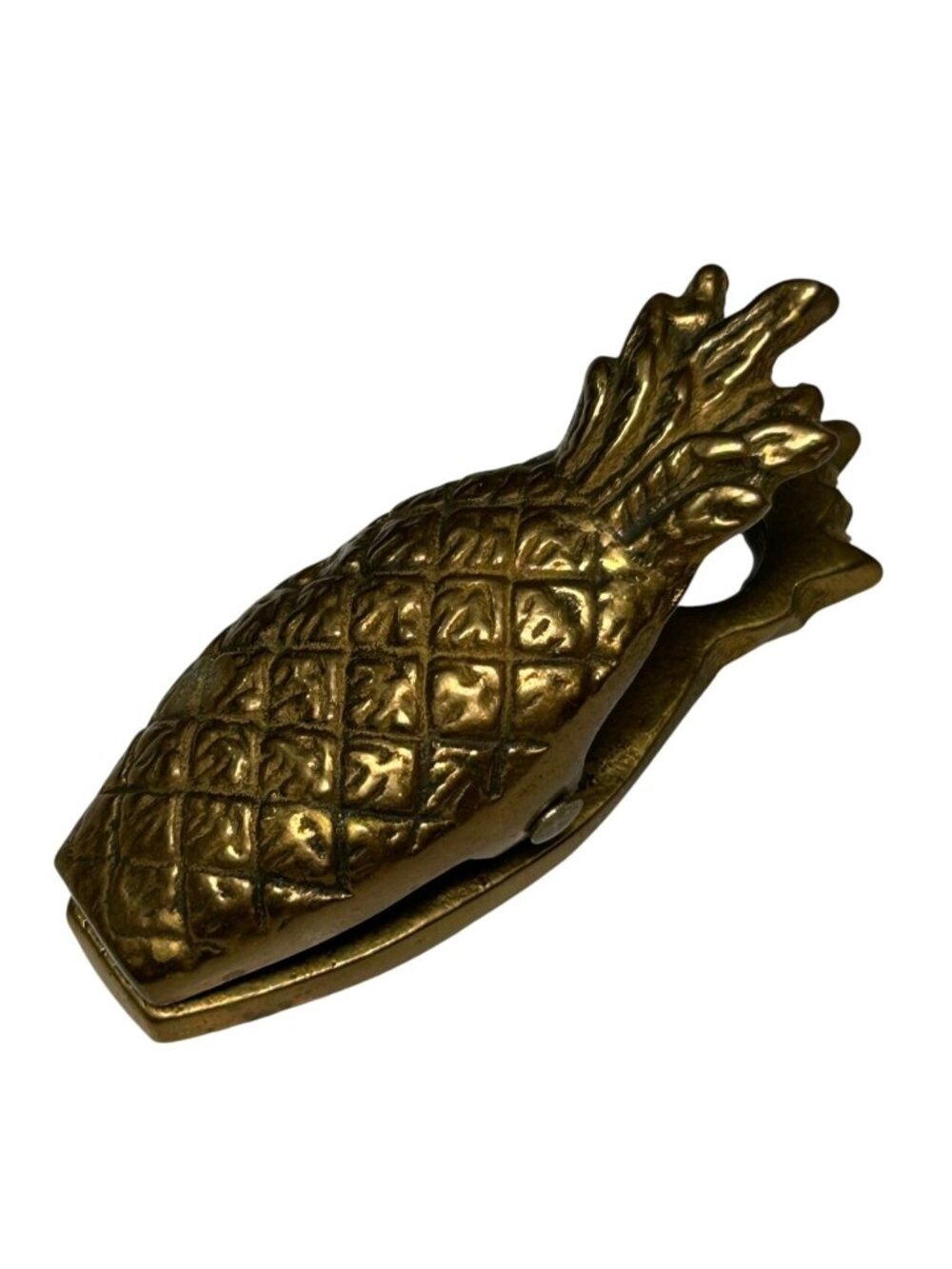 VTG Brass Pineapple-Shaped Clip Price Products Genuine Solid Brass Collectible